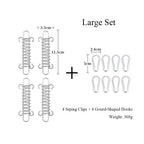 Stainless Steel Tent Spring Clips with Gourd Hooks HERCULES