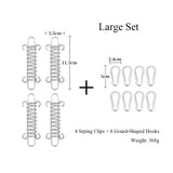 Stainless Steel Tent Spring Clips with Gourd Hooks HERCULES