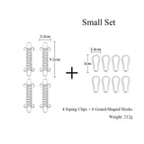 Stainless Steel Tent Spring Clips with Gourd Hooks HERCULES