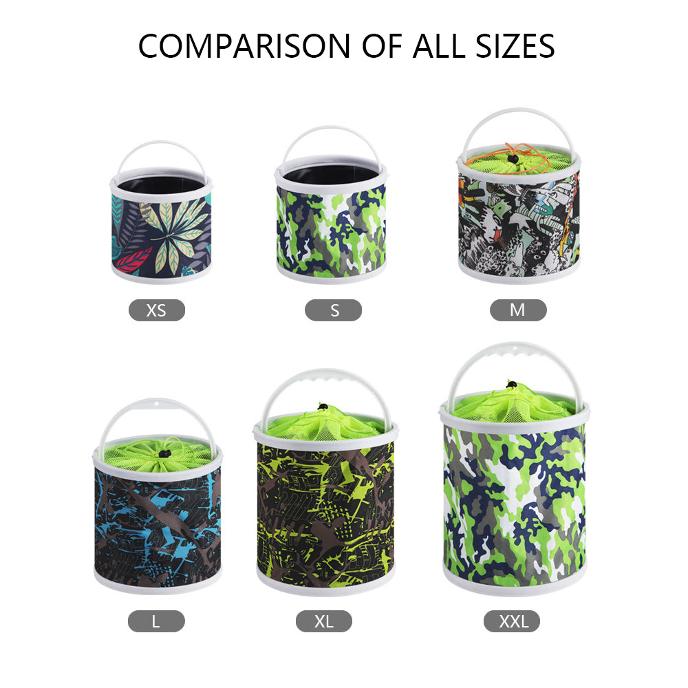 Collapsible Canvas Fishing Bucket Water Bucket HERCULES