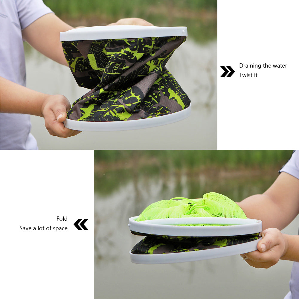 Collapsible Canvas Fishing Bucket Water Bucket HERCULES