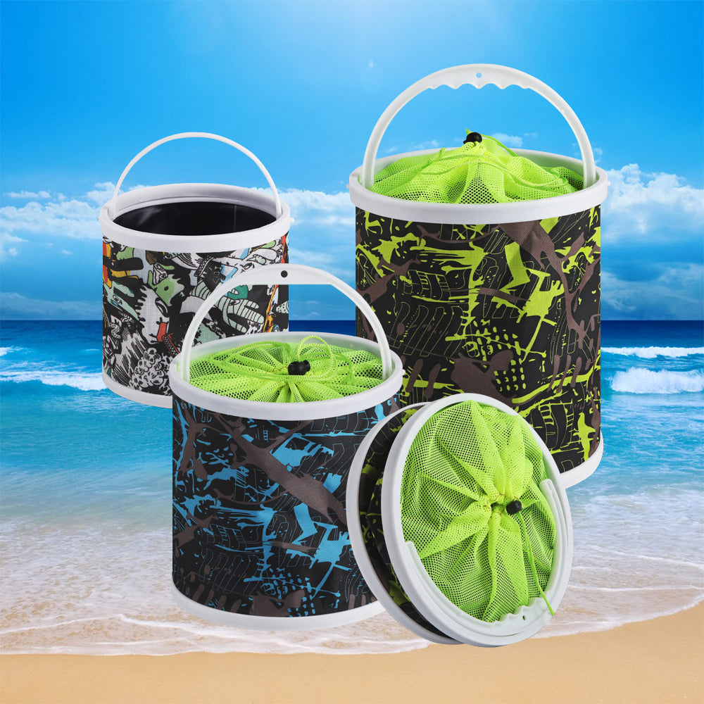 Collapsible Canvas Fishing Bucket Water Bucket HERCULES
