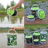 Collapsible Canvas Fishing Bucket Water Bucket HERCULES