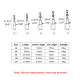 High-Strength Swivel with B-shaped Pin for Fishing, Pack of 20pcs HERCULES