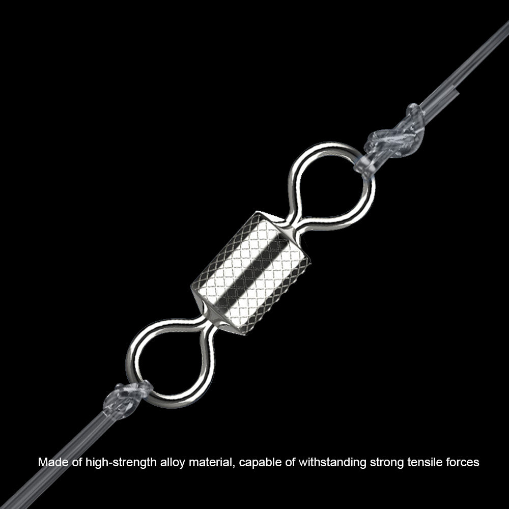 Fishing Rolling Swivel Snap Pack of 100, #8 #10 #12 HERCULES
