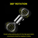 Fishing Rolling Swivel Snap Pack of 100, #8 #10 #12 HERCULES