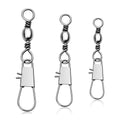 Fishing Snap Swivels with Barrel Swivel 5/0#-12#, Pack of 100pcs HERCULES