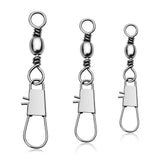 Fishing Snap Swivels with Barrel Swivel 5/0#-12#, Pack of 100pcs HERCULES