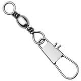 Fishing Snap Swivels with Barrel Swivel 5/0#-12#, Pack of 100pcs HERCULES