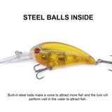 HERCULES 4" Crankbait Shallow Diving Fishing Lures HERCULES