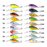 HERCULES 4" Crankbait Shallow Diving Fishing Lures HERCULES