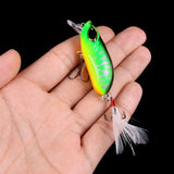 HERCULES 2.36" Crank Baits with Feather Tail HERCULES