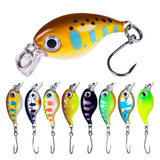 HERCULES 1.4" Micro Crankbait Single Hook Floating Fishing Lure HERCULES