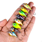 HERCULES 1.4" Micro Crankbait Single Hook Floating Fishing Lure HERCULES