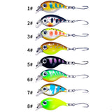 HERCULES 1.4" Micro Crankbait Single Hook Floating Fishing Lure HERCULES