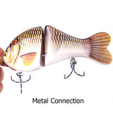 HERCULES 5.12" Multi Jointed Cute Fishing Lure Swimbaits HERCULES