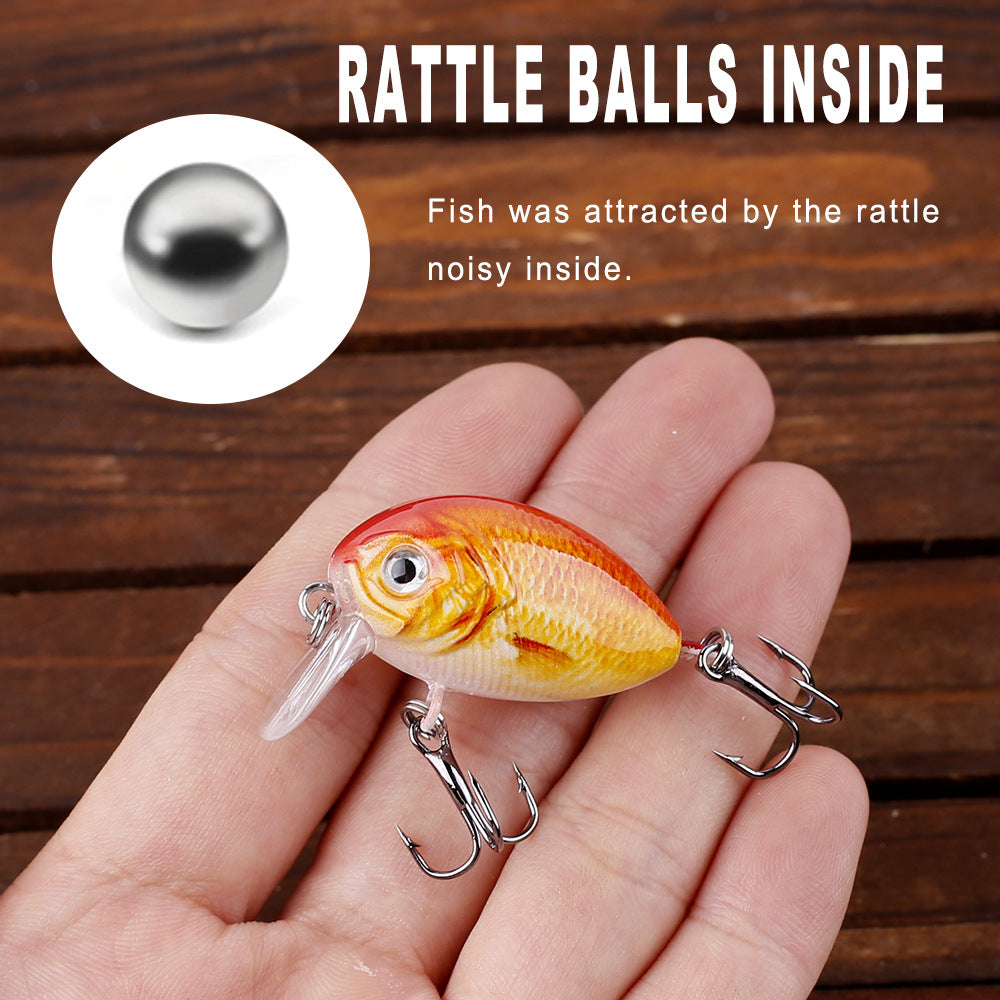 HERCULES 4cm 4g Micro Cranbaits Fishing Lures 5pcs HERCULES