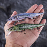 HERCULES 12CM Floating Minnow Baits Fishing Lures pack of 3pcs HERCULES