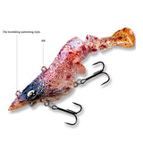 HERCULES Multi-jointed Hard Lure Shrimp Swimbait Fishing Lure Hercules Fishing Tackle