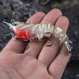 HERCULES Multi-jointed Hard Lure Shrimp Swimbait Fishing Lure Hercules Fishing Tackle