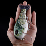 HERCULES Multi-jointed Floating Lure with Soft Tail Fishing Lures HERCULES