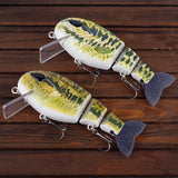 HERCULES Multi-jointed Floating Lure with Soft Tail Fishing Lures HERCULES