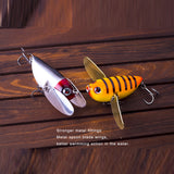 2.36" Topwater Hard Bait Wobbler Bee Popper Fishing Lures HERCULES