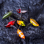 2.36" Topwater Hard Bait Wobbler Bee Popper Fishing Lures HERCULES