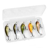 HERCULES 1.77" Mini Crank Baits 5pcs with PP Box HERCULES