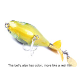 3.74" Topwater Fishing Lure with Rotating Tail and Sequin HERCULES