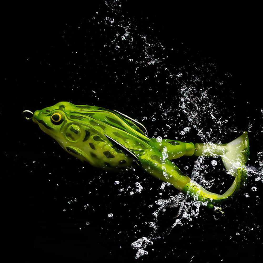 HERCULES Topwater Frog Soft Lures with Rotating Legs HERCULES