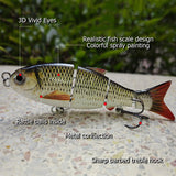 HERCULES 4.5" Multi Jointed Swimbaits Fishing Lure HERCULES