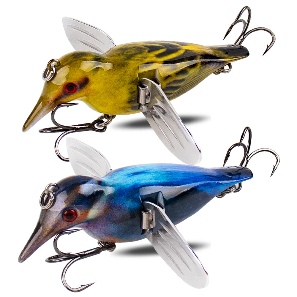 Winged Topwater Fishing Lure – Foldable Prop Wings Surface Bait HERCULES