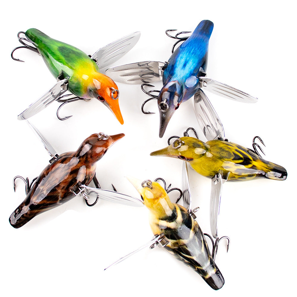 Winged Topwater Fishing Lure – Foldable Prop Wings Surface Bait HERCULES
