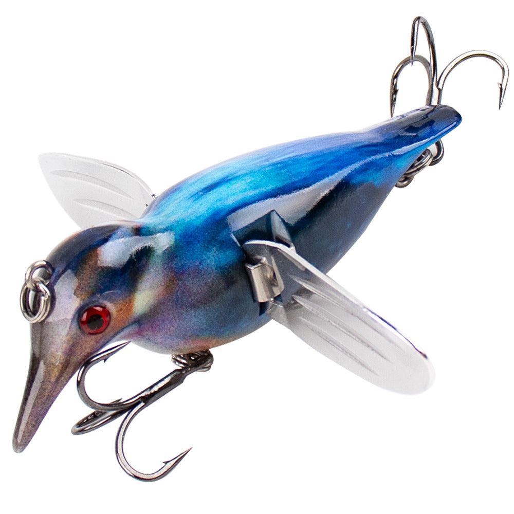 Winged Topwater Fishing Lure – Foldable Prop Wings Surface Bait HERCULES