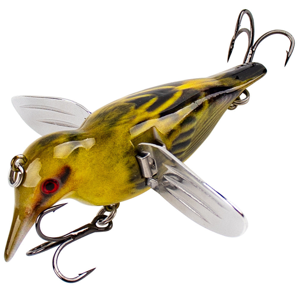 Winged Topwater Fishing Lure – Foldable Prop Wings Surface Bait HERCULES