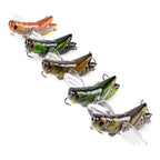Topwater Grasshopper Lure with Foldable Wings Floating Crawler Bait HERCULES