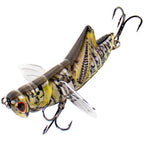 Topwater Grasshopper Lure with Foldable Wings Floating Crawler Bait HERCULES