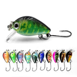 HERCULES 1.1" Mini Crankbait Single Hook Fishing Lure HERCULES