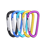 D-Ring Carabiner Clips Aluminum Alloy Gear Hooks Pack of 10 HERCULES