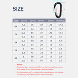 D-Ring Carabiner Clips Aluminum Alloy Gear Hooks Pack of 10 HERCULES