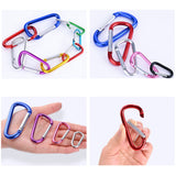 D-Ring Carabiner Clips Aluminum Alloy Gear Hooks Pack of 10 HERCULES