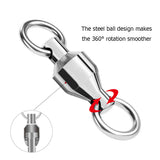 Fishing Ball Bearing Swivels with Solid Rings Pack of 10 HERCULES