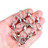 Fishing Ball Bearing Swivel with Oval Snap Pack of 10 HERCULES