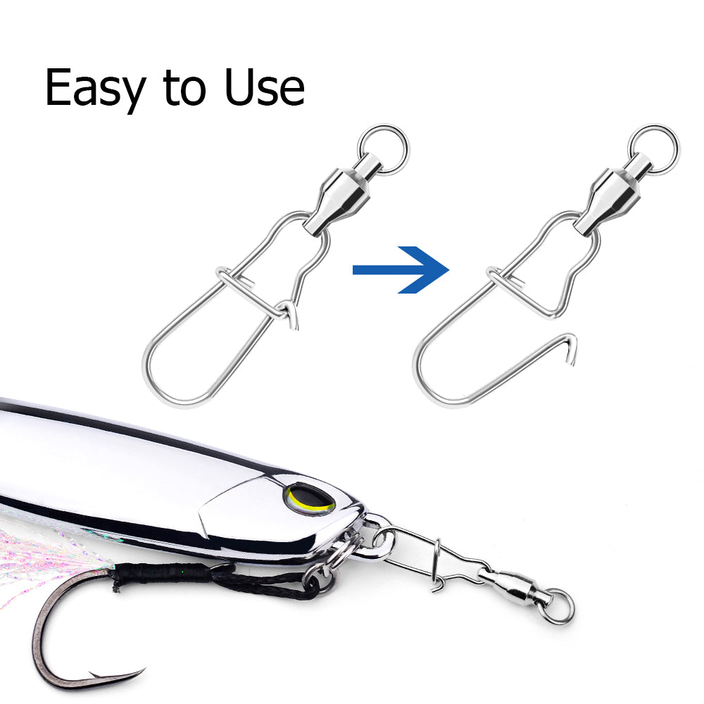 Ball Bearing Swivel with Reinforced Duo Lock Snap Pack of 10 HERCULES