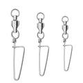 Fishing Ball Bearing Swivels with Coastlock Snaps Pack of 10 HERCULES