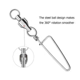 Fishing Ball Bearing Swivels with Coastlock Snaps Pack of 10 HERCULES