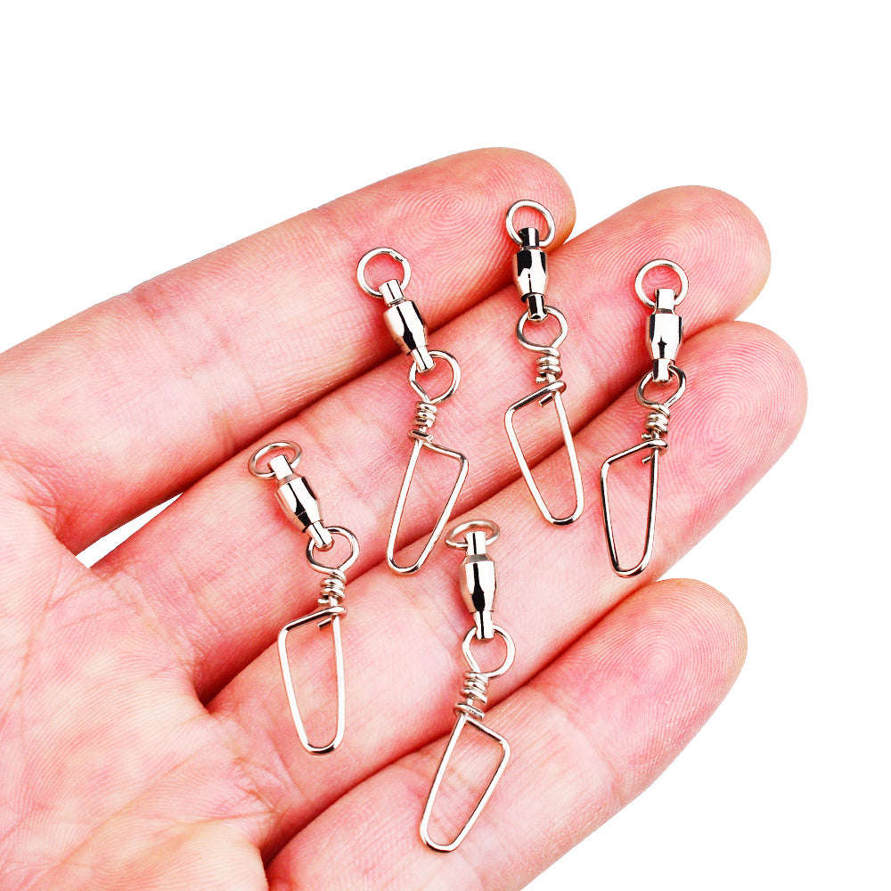 Fishing Ball Bearing Swivels with Coastlock Snaps Pack of 10 HERCULES