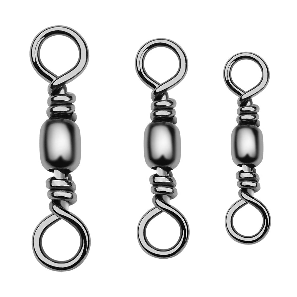 Stainless Steel Barrel Swivel with Snap for Fishing Lures HERCULES