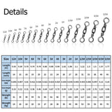 Stainless Steel Barrel Swivel with Snap for Fishing Lures HERCULES